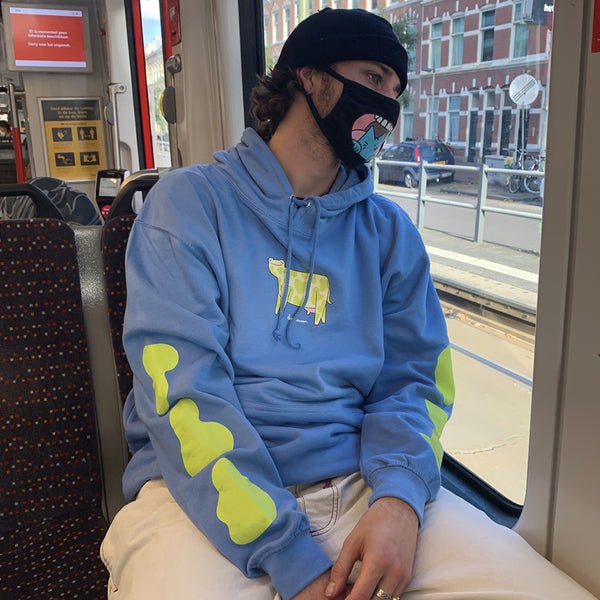 frowg hoodie blue - Leon Karssen