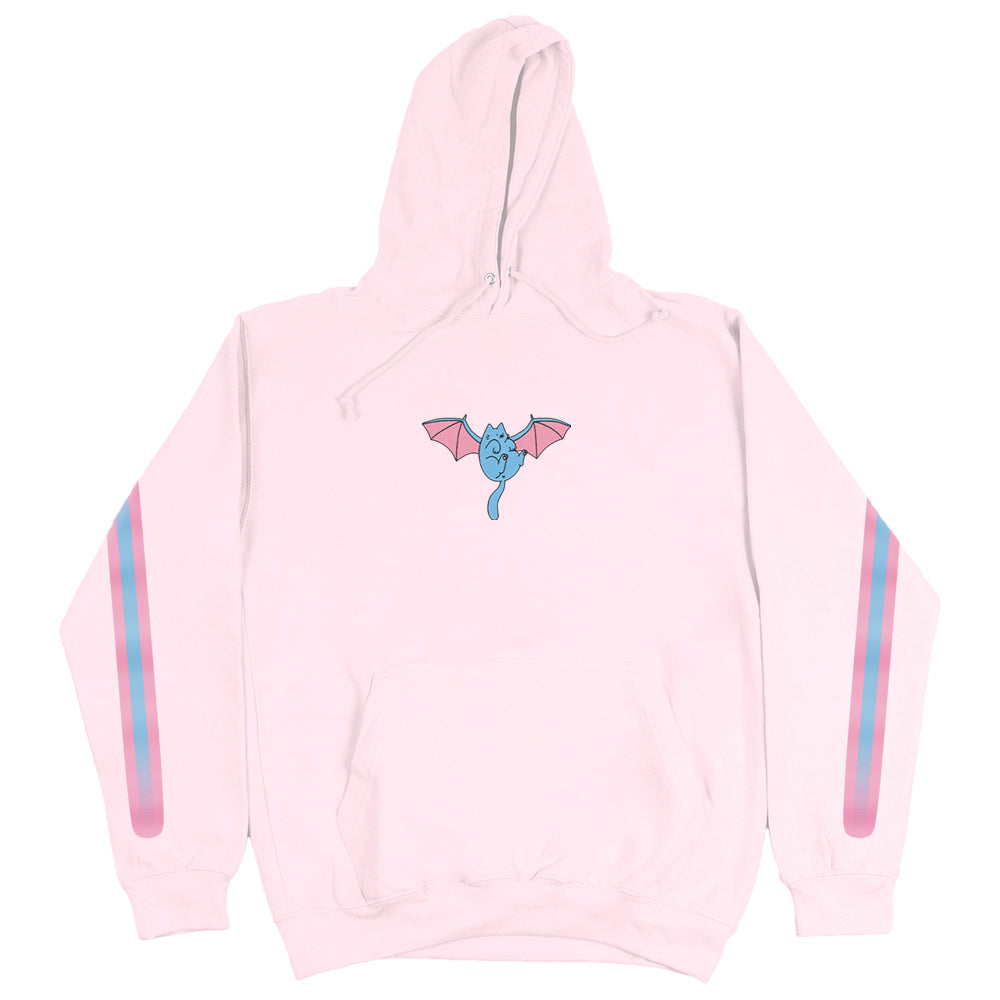 batcat hoodie pink