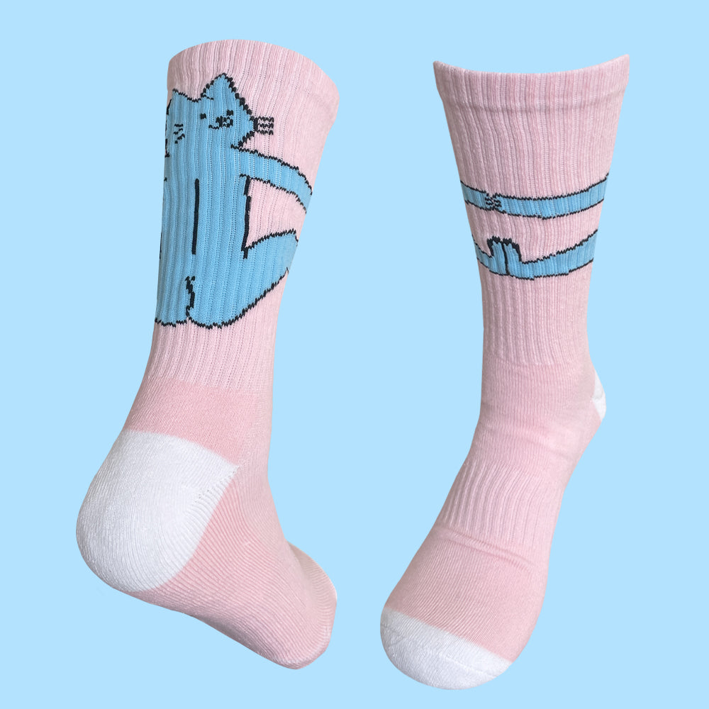 hugger socks light pink